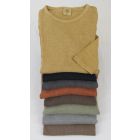 Earth Creations Long Sleeve Women's Scoop Neck Top, Blank