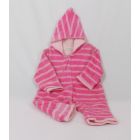Under the Nile Warm Suit – Pink Striped, nb-3 mo