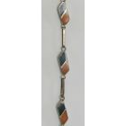 Silver/Stone Cloisonne Bracelet