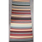 Mad Mats Rugs 30" x 96" Runner, Stripes, Black/White/Red