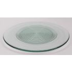 Platter “Rings” Recycled Glass, 13” dia.