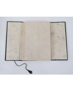 Nepalese Paper Journal enclosed in Black Cover with Two Button Closure