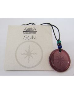 Aurora GlassWear Pendant Necklace-Sun-Amethyst