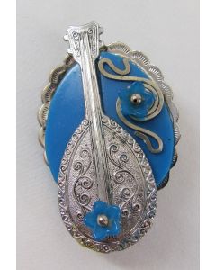 Michael Baehr Jewelry Brooch-Guitar
