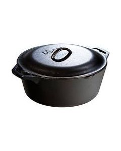 Lodge Logic Serving Pot/Dutch Oven w/Cover, 2-Quart