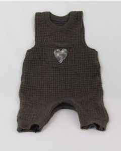 Madrone Berries 1-pc Jumper Lt Brown Wool Knit, Heart, 18 Months