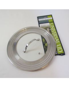 RSVP Endurance Stainless Steel/Glass Universal Lid