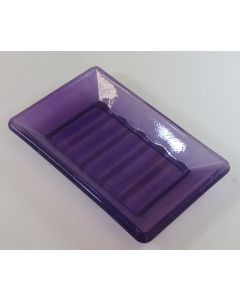 Recycled Glass Soap Dish - Lavender
