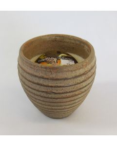 Decora Flame Citronella Candle in Terra Cotta Urn