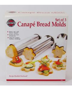 Norpro Canape' Bread Molds, Set of 3
