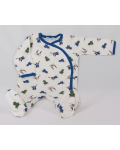 Under the Nile Side Snap Footie – Little King