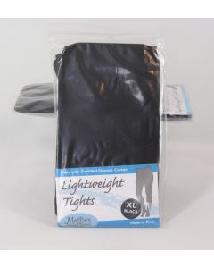 Maggie's Lightweight Organic Cotton Tights-Black, XL