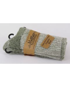 Maggie's Organic Wool Socks-Killington Mountain Hiker, Olive 9-11