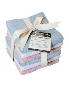Cotton Waffle Weave Cotton Dish/Face Cloth, 6 Pk