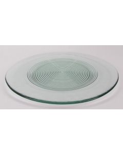 Platter “Rings” Recycled Glass, 13” dia.